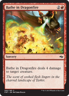 Bathe in Dragonfire (Fate Reforged) Near Mint Foil