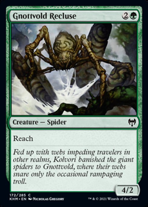 Gnottvold Recluse (Kaldheim) Near Mint Foil