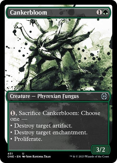 Cankerbloom (Showcase) (Step-and-Compleat Foil) (Phyrexia: All Will Be One) Near Mint