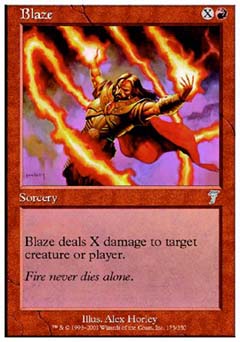 Blaze (7th Edition) Near Mint Foil
