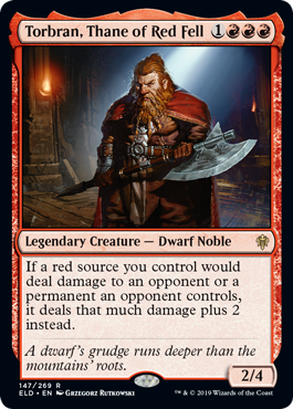 Torbran, Thane of Red Fell (Throne of Eldraine) Near Mint Foil
