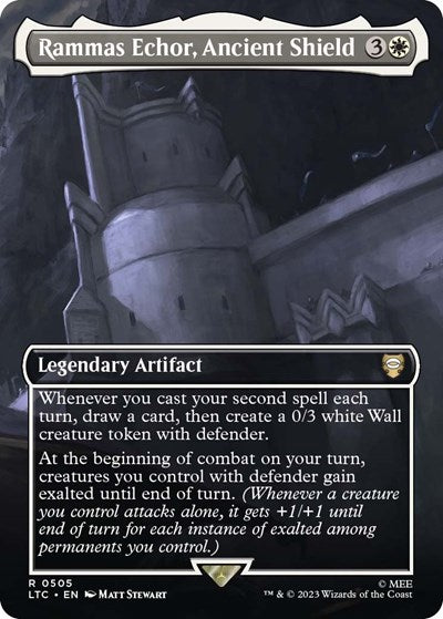 Rammas Echor, Ancient Shield (Borderless) (Commander: The Lord of the Rings: Tales of Middle-earth) Near Mint