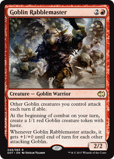 Goblin Rabblemaster (Duel Decks: Merfolk vs Goblins) Near Mint