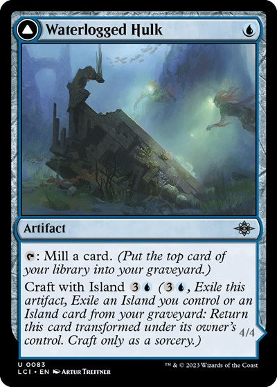 Waterlogged Hulk (The Lost Caverns of Ixalan) Near Mint Foil