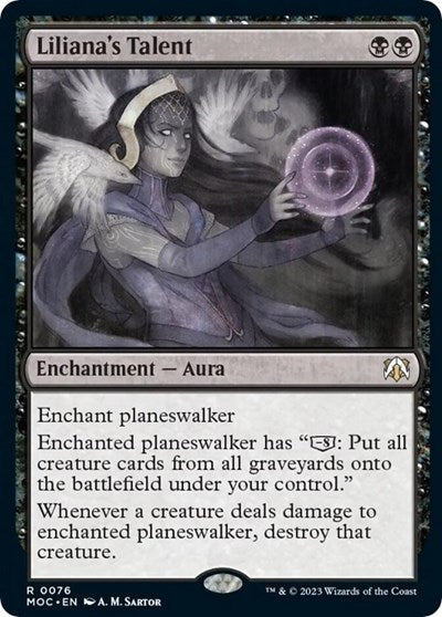 Liliana's Talent (Commander: March of the Machine) Near Mint
