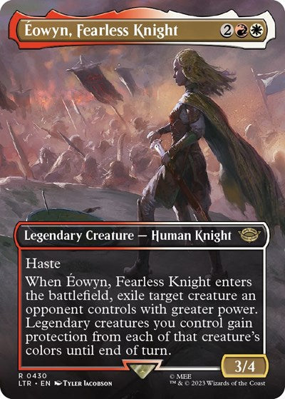 Eowyn, Fearless Knight (Borderless) (Universes Beyond: The Lord of the Rings: Tales of Middle-earth) Near Mint Foil