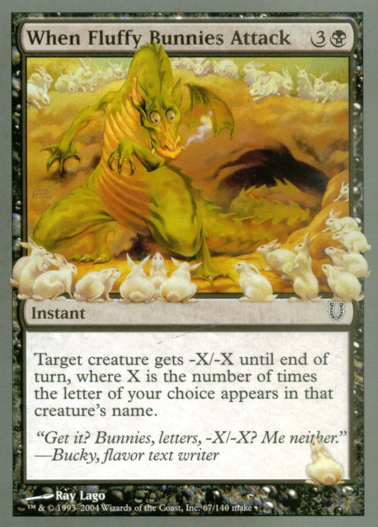 When Fluffy Bunnies Attack (Unhinged) Light Play Foil
