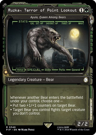 Ruzka, Terror of Point Lookout - Ayula, Queen Among Bears (Showcase) (Universes Beyond: Fallout) Near Mint