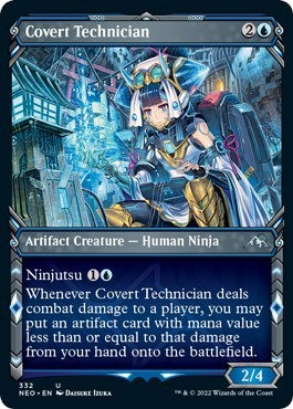Covert Technician (Showcase) (Kamigawa: Neon Dynasty) Near Mint
