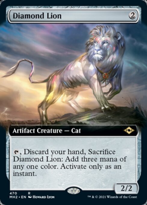 Diamond Lion (Extended Art) (Modern Horizons 2) Near Mint Foil