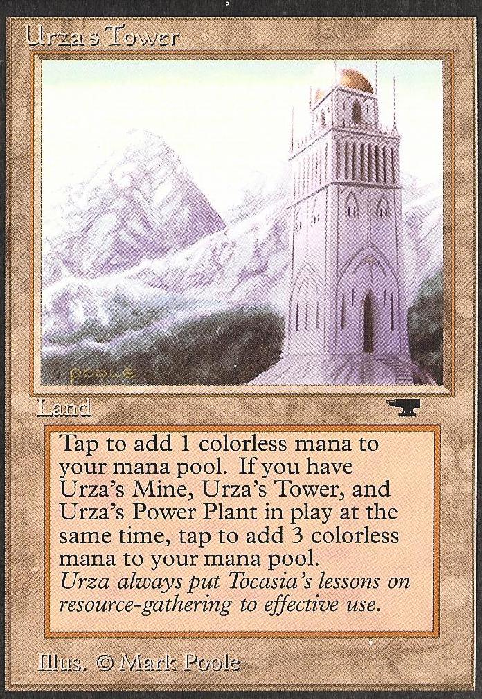 Urza's Tower (Mountains) (Antiquities) Light Play