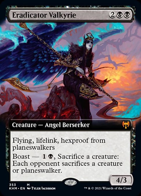 Eradicator Valkyrie (Extended Art) (Kaldheim) Near Mint