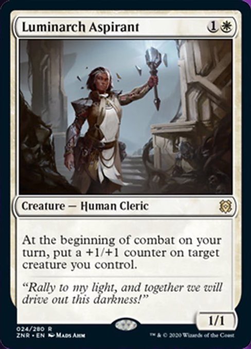 Luminarch Aspirant (Zendikar Rising) Near Mint Foil