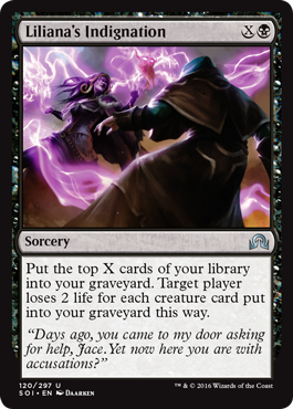 Liliana's Indignation (Shadows Over Innistrad) Near Mint