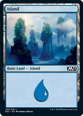 Island (265) (Magic 2021 Core Set) Near Mint Foil