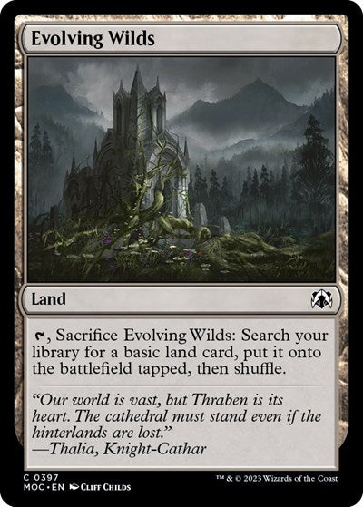 Evolving Wilds (Commander: March of the Machine) Near Mint