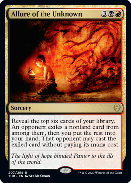 Allure of the Unknown (Theros Beyond Death) Near Mint Foil