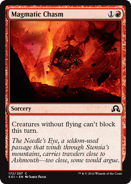 Magmatic Chasm (Shadows Over Innistrad) Near Mint Foil
