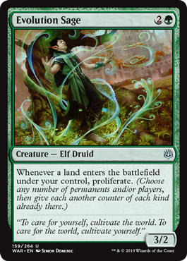 Evolution Sage (War of the Spark) Near Mint Foil