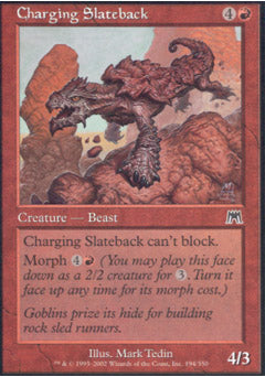 Charging Slateback (Onslaught) Near Mint Foil