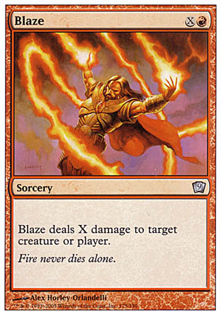 Blaze (9th Edition) Near Mint Foil