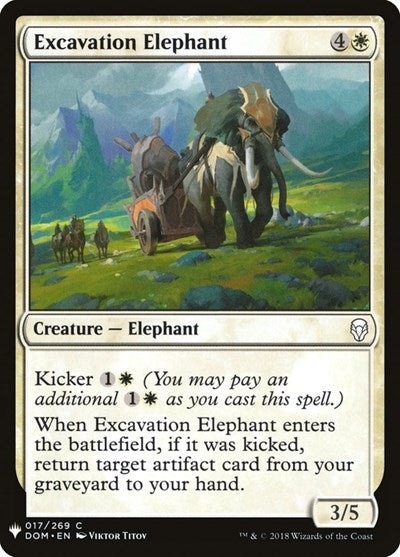 Excavation Elephant (Mystery Booster) Near Mint