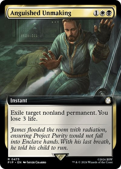 Anguished Unmaking (Extended Art) (Universes Beyond: Fallout) Near Mint