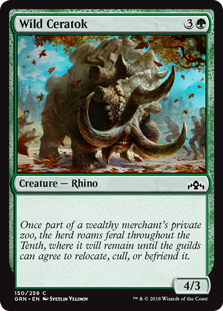 Wild Ceratok (Guilds of Ravnica) Near Mint