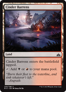 Cinder Barrens (Rivals of Ixalan) Near Mint