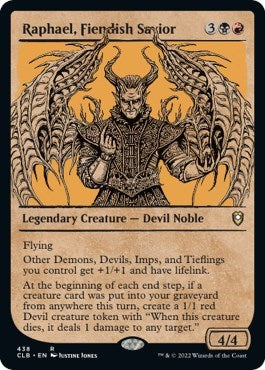 Raphael, Fiendish Savior (Showcase) (Commander Legends: Battle for Baldur's Gate) Near Mint