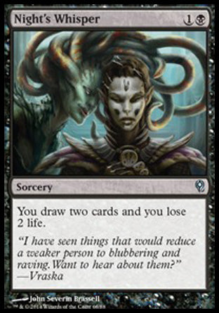 Night's Whisper (Duel Decks: Jace vs Vraska) Near Mint
