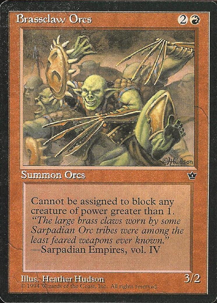Brassclaw Orcs (4) (Fallen Empires) Near Mint