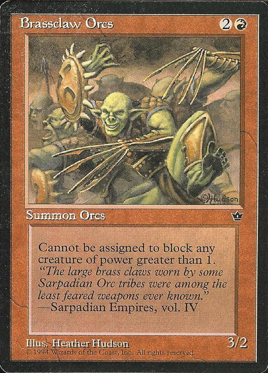 Brassclaw Orcs (4) (Fallen Empires) Near Mint