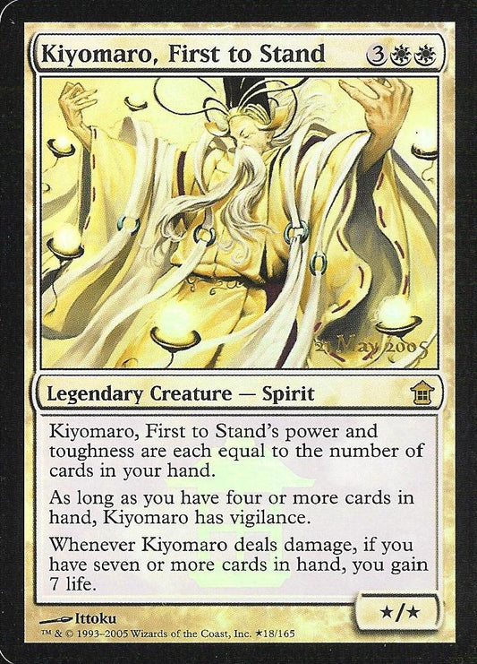 Kiyomaro, First to Stand (SK Prerelease) (Promotional Cards) Near Mint Foil
