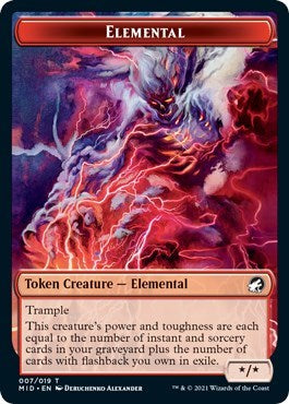 Elemental Token (Innistrad: Midnight Hunt) Near Mint