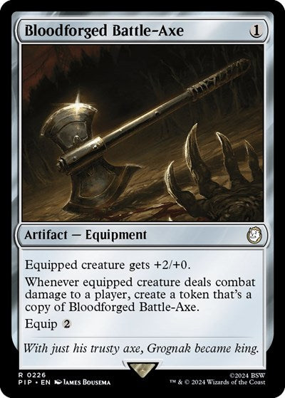 Bloodforged Battle-Axe (Universes Beyond: Fallout) Near Mint