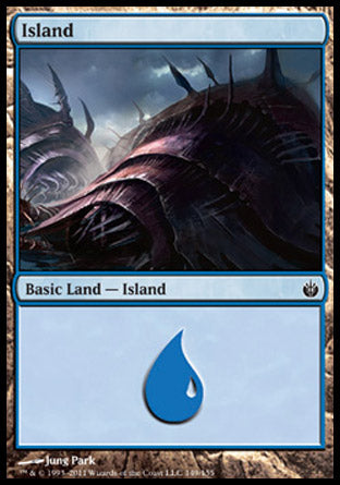 Island (149) (Mirrodin Besieged) Near Mint Foil