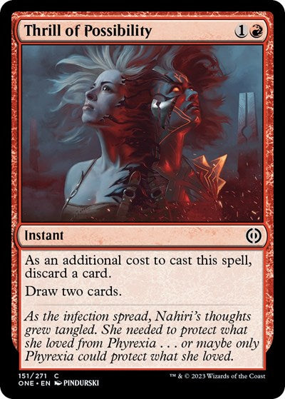 Thrill of Possibility (Phyrexia: All Will Be One) Near Mint Foil