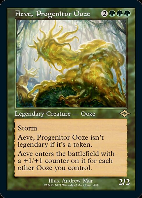 Aeve, Progenitor Ooze (Retro Frame) (Modern Horizons 2) Near Mint Etched Foil