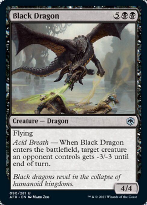 Black Dragon (Adventures in the Forgotten Realms) Near Mint