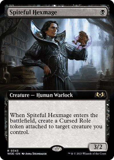 Spiteful Hexmage (Extended Art) (Wilds of Eldraine) Near Mint Foil