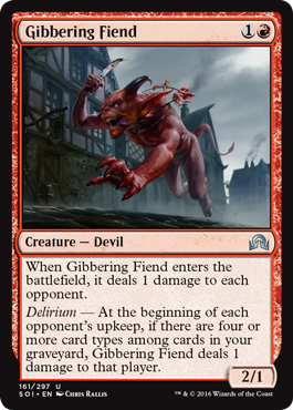 Gibbering Fiend (Shadows Over Innistrad) Near Mint