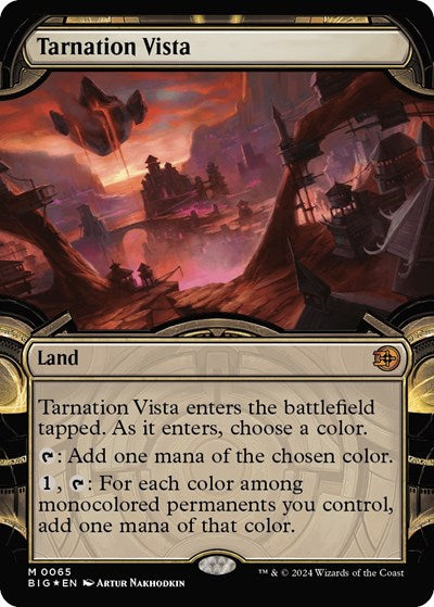 Tarnation Vista (Showcase) (Raised Foil) (Outlaws of Thunder Junction: The Big Score) Near Mint