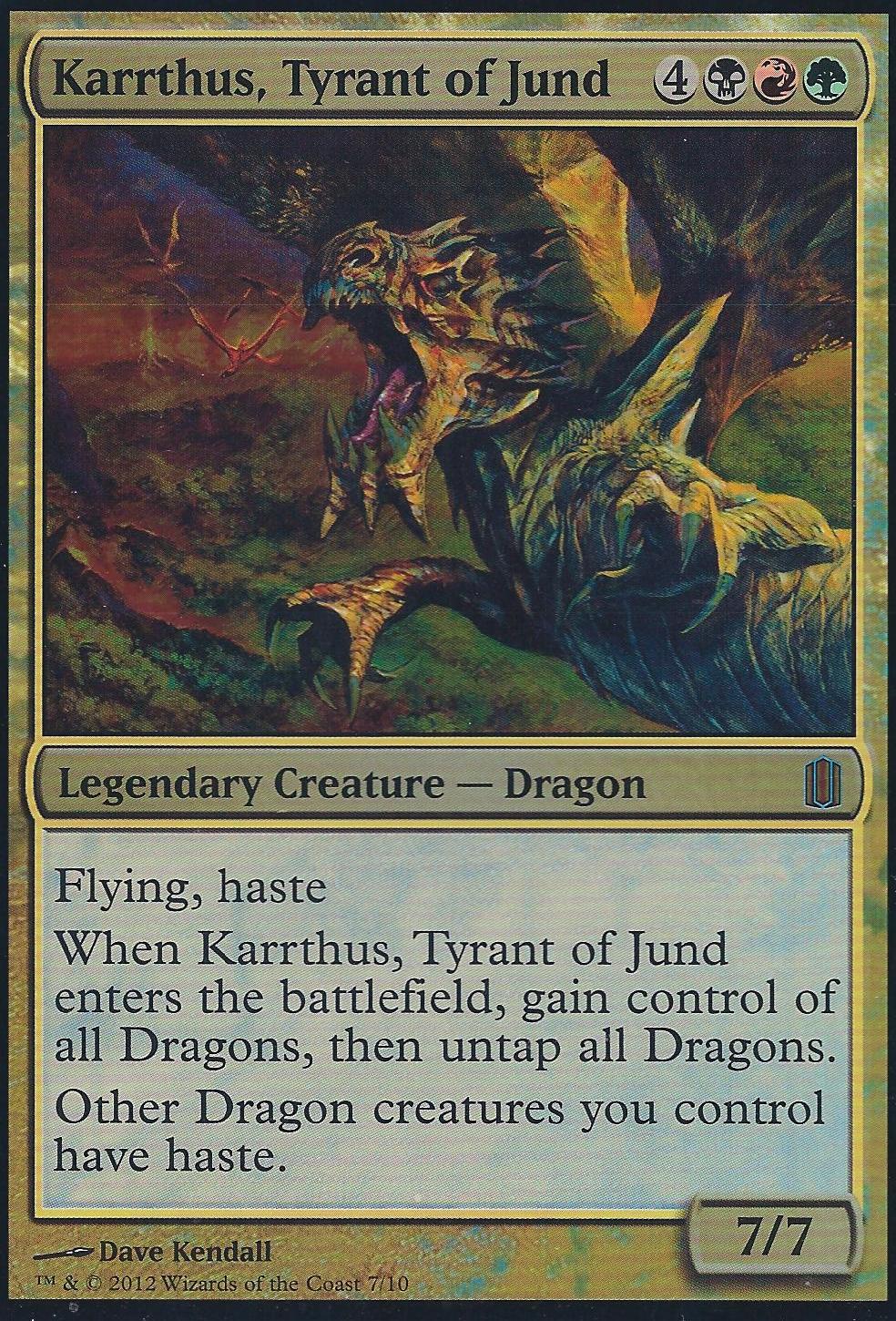 Karrthus Tyrant of Jund (Oversized Foil Card) (Commander's Arsenal) Near Mint Foil