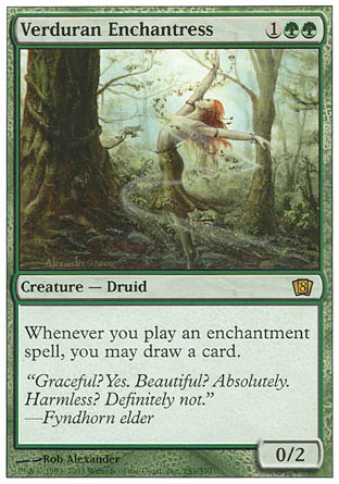 Verduran Enchantress (8th Edition) Near Mint Foil