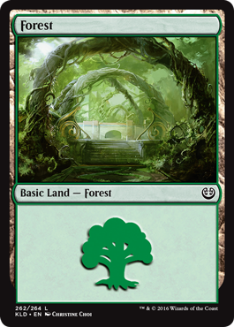 Forest (262) (Kaladesh) Near Mint Foil