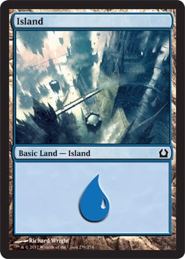 Island (259) (Return to Ravnica) Near Mint Foil