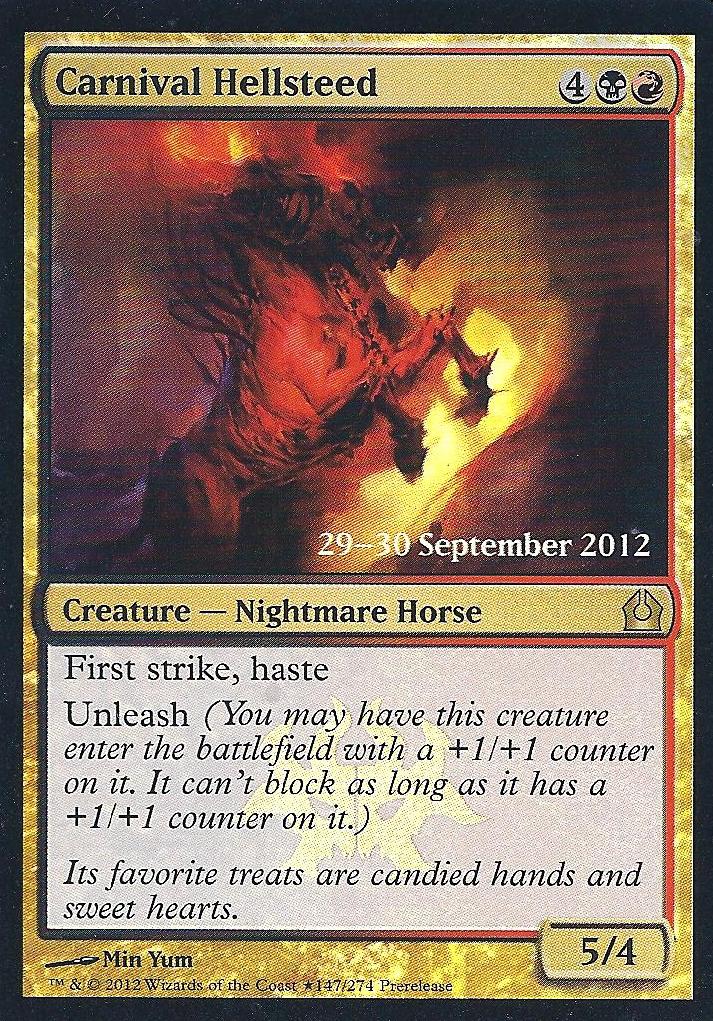 Carnival Hellsteed Prerelease (Promotional Cards) Light Play Foil