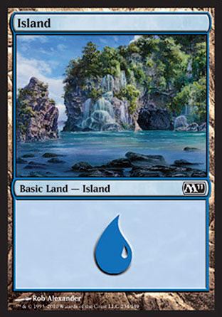 Island (234) (Magic 2011 Core Set) Near Mint Foil
