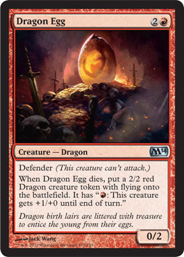 Dragon Egg (Magic 2014 Core Set) Near Mint Foil